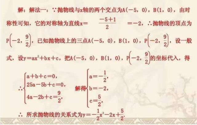 中考高分必备!初中数学二次函数压轴题解析