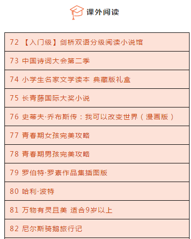 暑假读什么?小学1-6年级最值得读的100本书