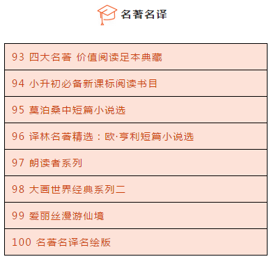 暑假读什么?小学1-6年级最值得读的100本书
