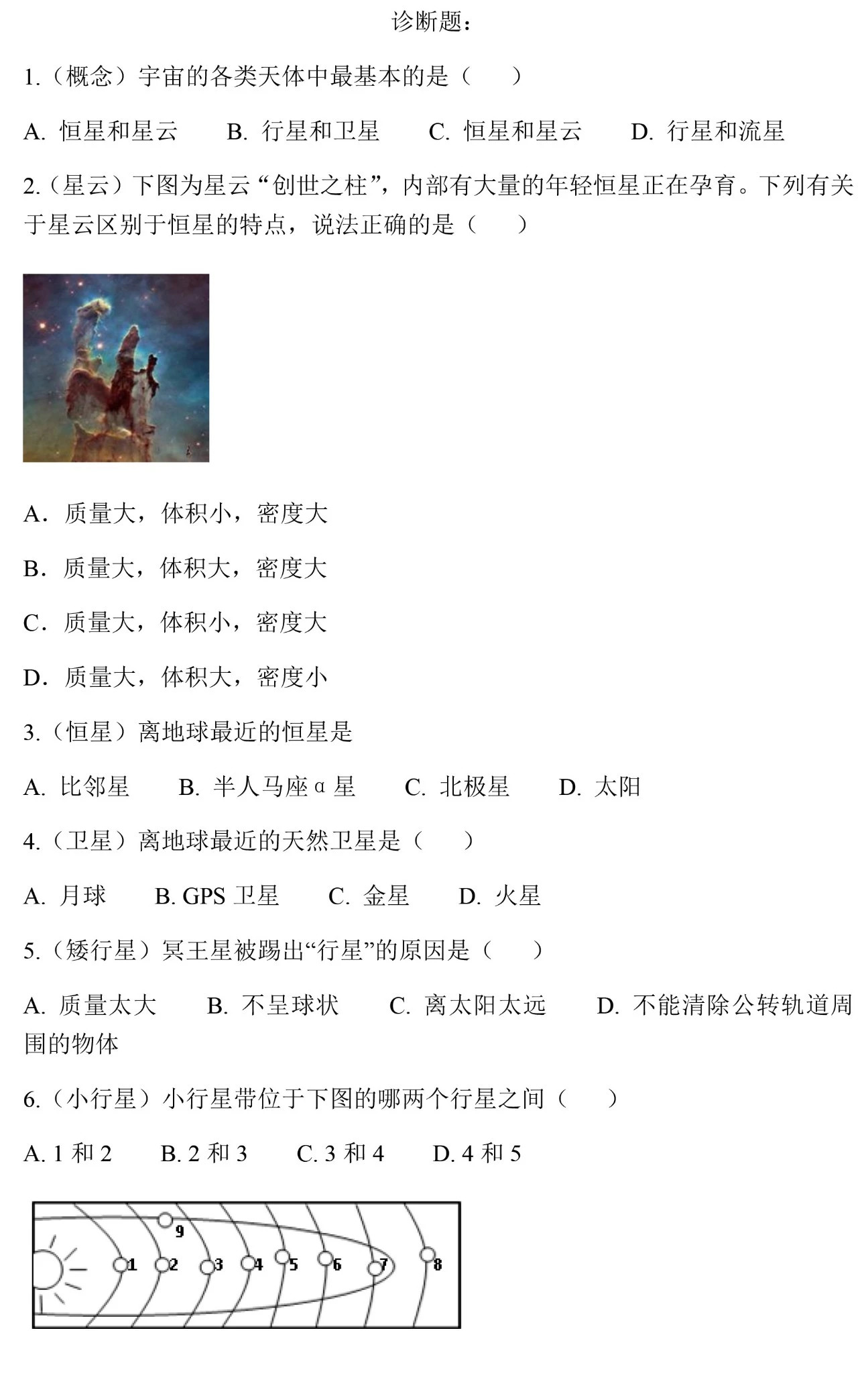 高考3+3小三门必选科目 高中地理学科考点整理(一)