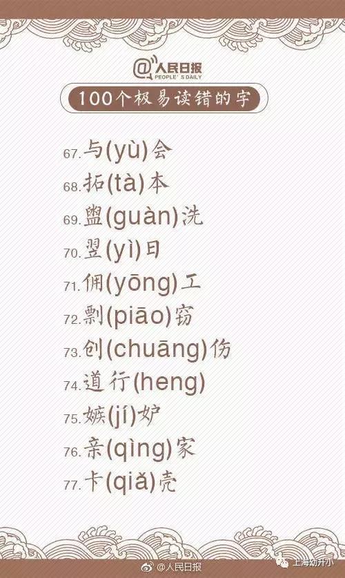 拼音没有chua和ne?这一百个字你真的会读吗?