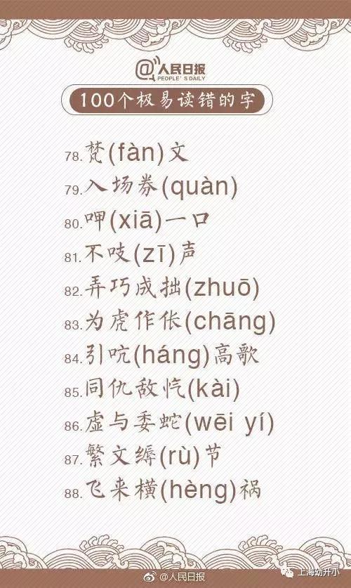 拼音没有chua和ne?这一百个字你真的会读吗?