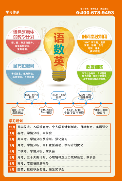 艺考文化课招生简章